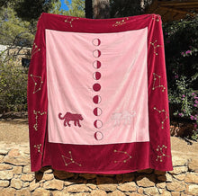 Load image into Gallery viewer, Moon Phase Embroidered Blanket – Limited Edition