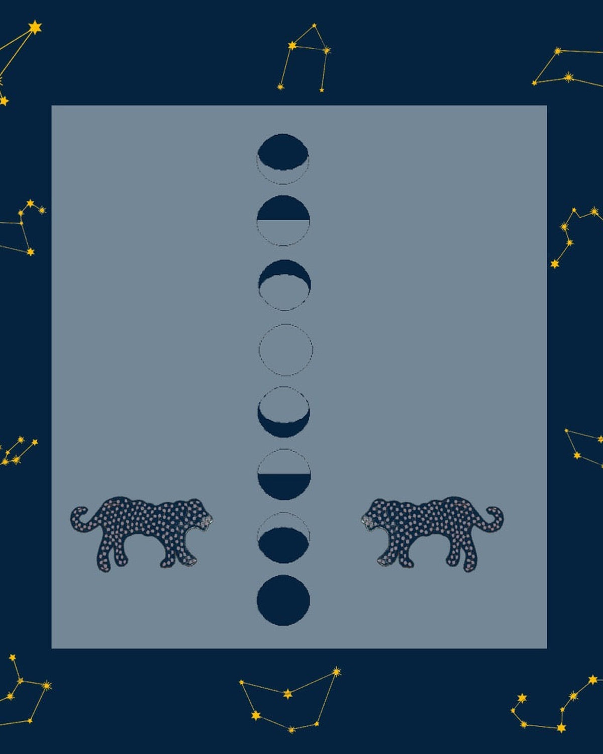 Moon Phase Embroidered Blanket – Limited Edition — La Fleury, foto 3