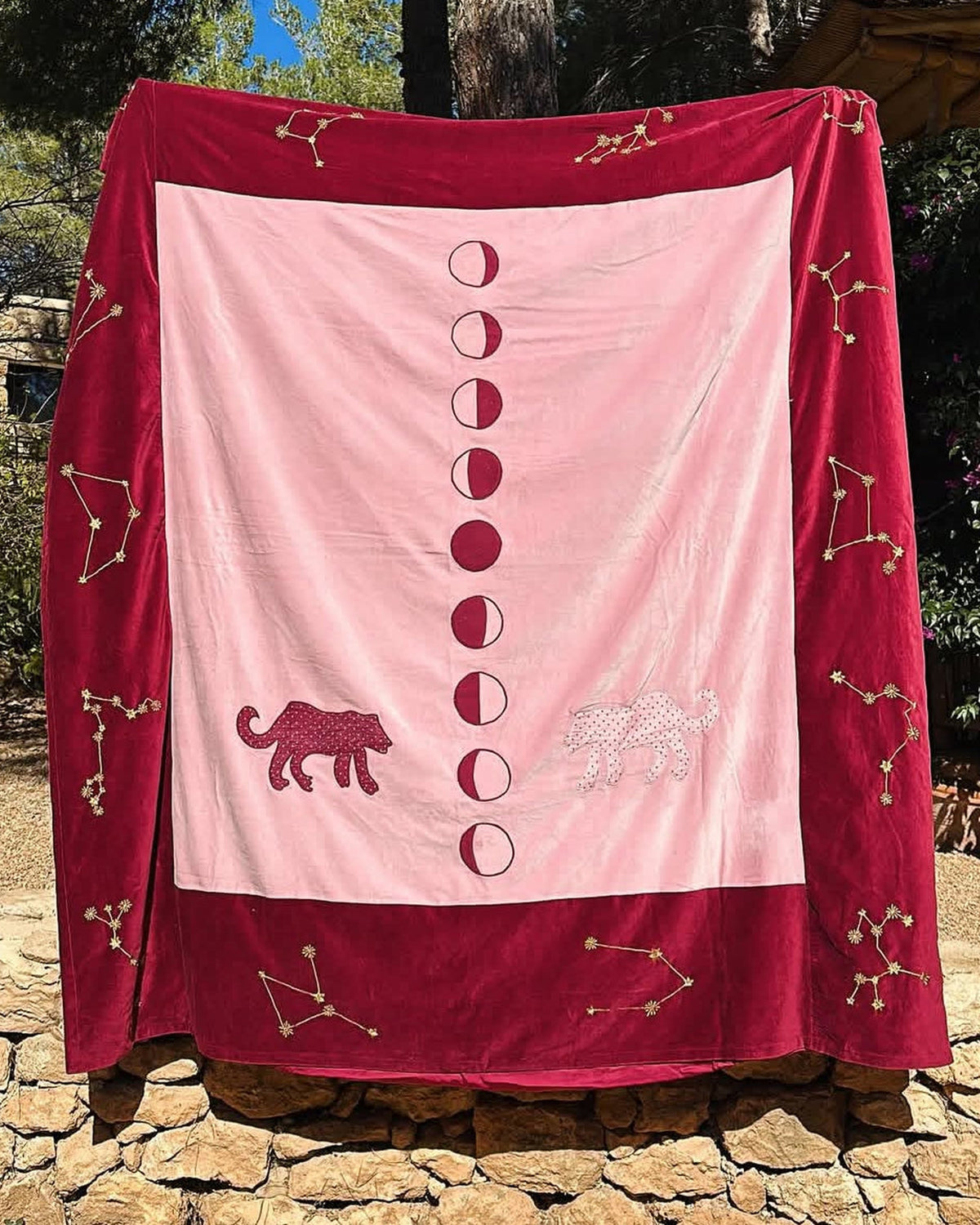 Moon Phase Embroidered Blanket – Limited Edition — La Fleury